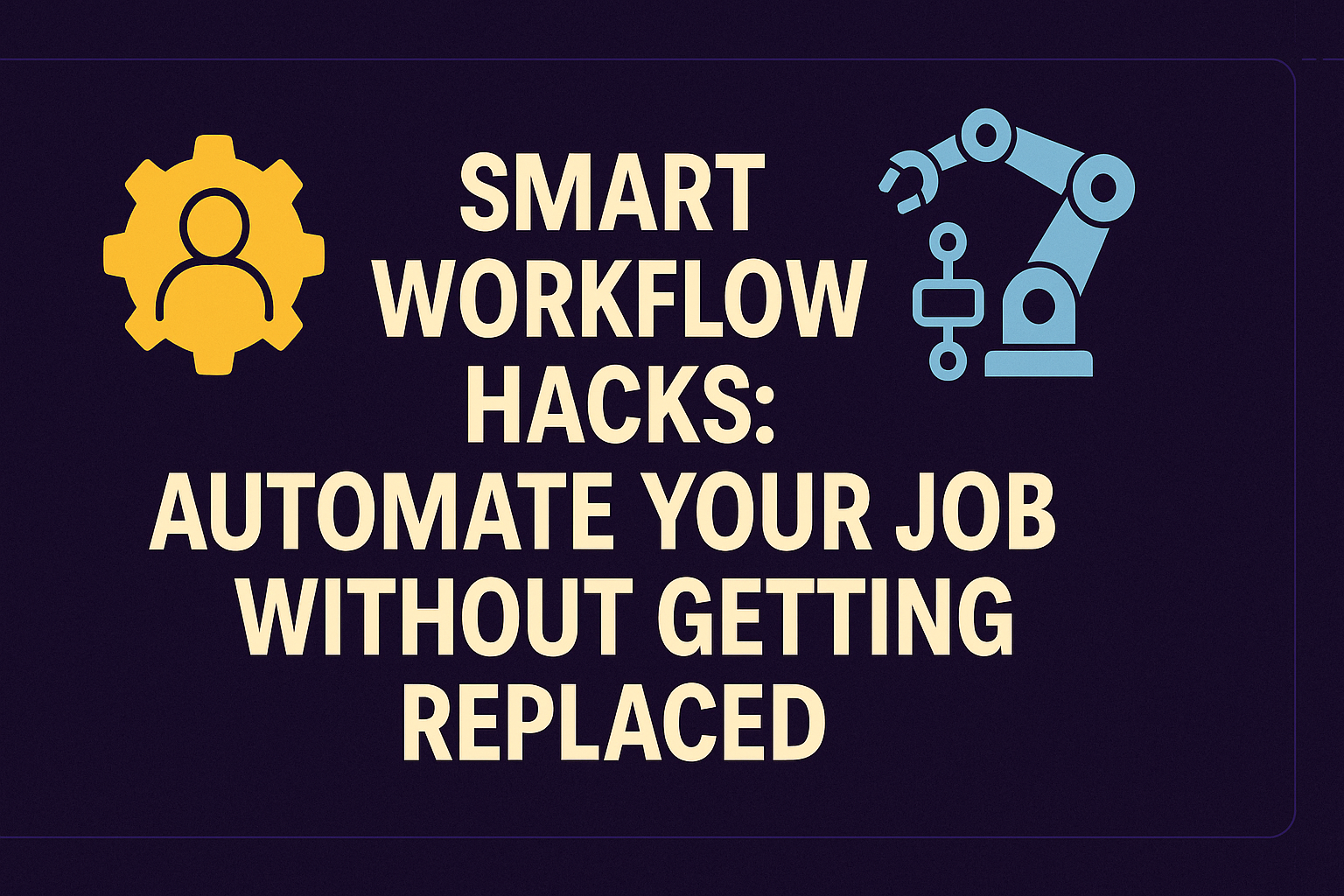 Smart Workflow Hacks: Automate Your Job Without Getting Replaced